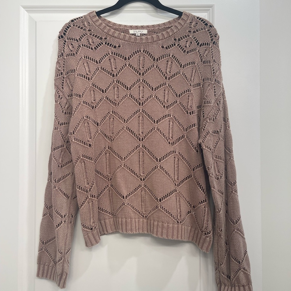 Z Supply Mauve Knit Sweater
